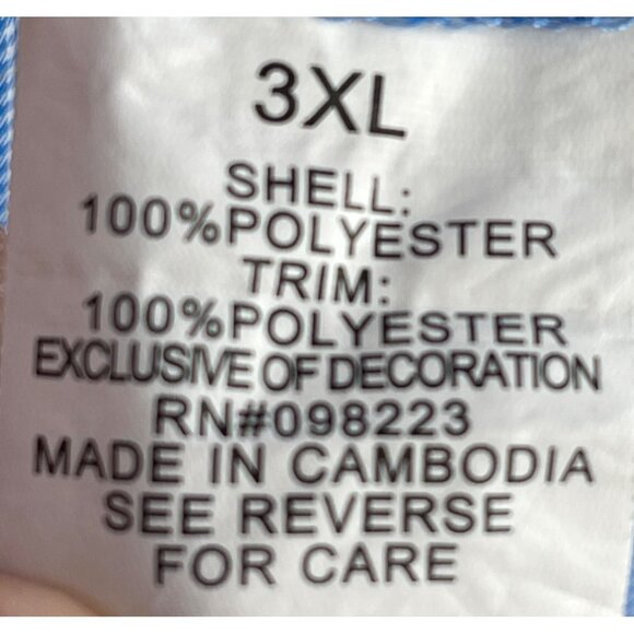 Magellan Outdoors Mens Fish Gear 3XL Relaxed Fit Blue Short Sleeve Shirt - Picture 12 of 12